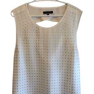 MELANIE Lyne Sleeveless Blouse with Cut Out Back NWOT